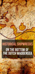 Historische Schiffswracks auf dem Grund des niederländischen Wattenmeeres.