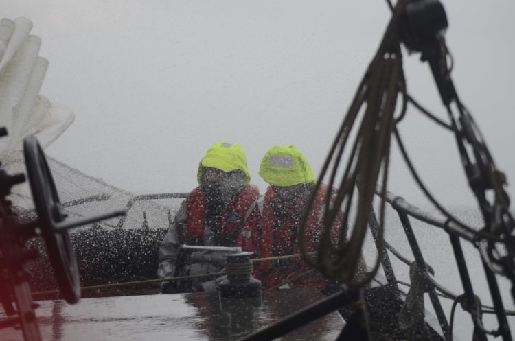 Crew during a Waddenrace